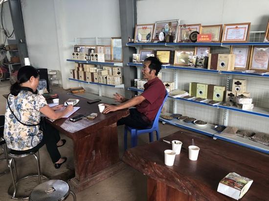 Interviewing Bich Thao coffee Cooperative in Son La